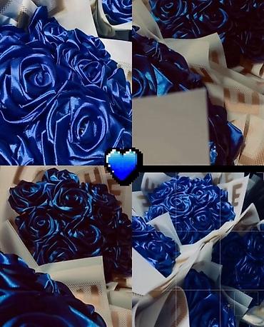 букет из атласных лент: Букеты из атласных роз ручной работы Бишкек|Кант 🌹🌸🌹 - Материал — 6