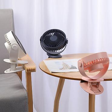 ventilator mini: Portativ Mini Klipsli Ventilyator USB Şarjlı 15sm 3 pərli . ❄️ — 7
