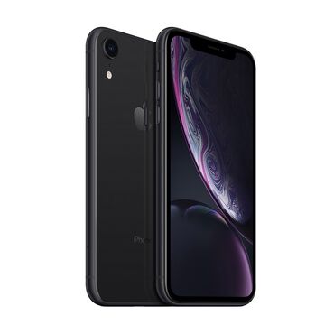 Apple iPhone: IPhone Xr, Б/у, 128 ГБ, Черный, Зарядное устройство, Защитное стекло, Чехол, 81 %