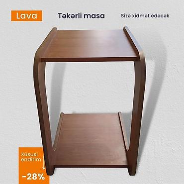Masalar: Jurnal masası, Yeni, Açılmayan, Laminat, Dördbucaq masa — 6