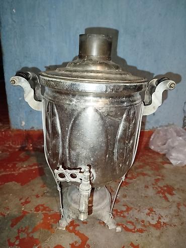 qaz sobasi temiri: Samovar satılır, 4.5 litir tutumlu, şəkildəki kimi normal vəzyətdədir — 2