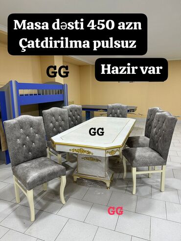 Divanlar: Qonaq otağı üçün, Yeni, 6 stul