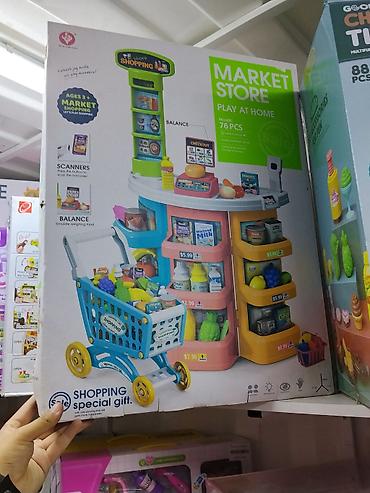 play doh: Игровой набор «Market Store – Play at Home», 76 предметов - — 1