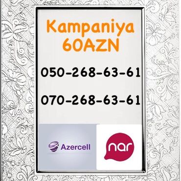 SİM-kartlar: Nömrə: ( 050 ) ( 2686361 )