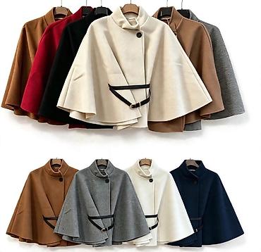 ivko sweaters: Ženska eleganta pelerina/pončo sa pojasom - Kroj: A-linija sa — 3