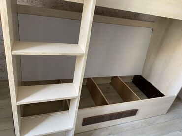uşaq çarpayısı satılır: Oğlan və qız üçün, İşlənmiş, Çarpayı, Matrassız, Siyirməli, Taxta