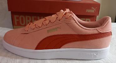 air force duboke: Puma ženske KOŽNE patike u breskva/koral boji. Akcija super cena — 6