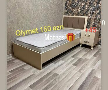 Çarpayılar: Yeni, Təknəfərlik çarpayı, Bazasız, Matras ilə, Siyirməsiz, Azərbaycan — 16