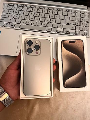 IPhone 15 Pro, 128 GB, Natural Titanium, Face ID
