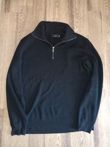 Свитера: Мужской свитер, L (EU 40), Massimo Dutti, Б/у, цвет - Черный, Бесплатная доставка, Платная доставка, Самовывоз