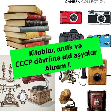 Elektrik nəqliyyatı: Kitablar və antik əşyalar alıram