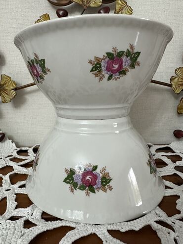 Наборы посуды: Кесе производства СССР.
Цена от 100 сом — 4