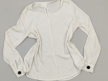 białe koronkowe bluzki z krótkim rękawem: Блуза жіноча, Reserved, S, стан - Хороший