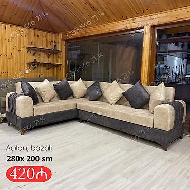 Divanlar: Künc divan, Yeni, Açılan, Bazalı, Parça, Çatdırılma yoxdur — 1
