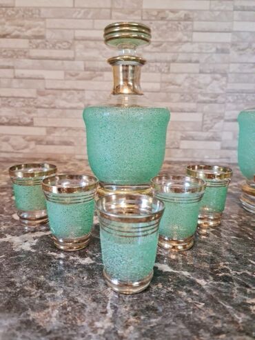 Наборы посуды: Винтаж ссср Графины 1 шт и 5 рюмок в идеальном состоянии с позолотой — 2