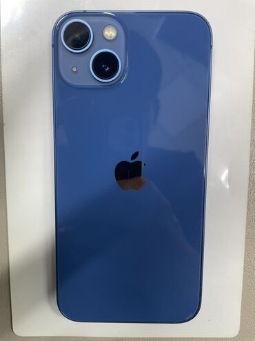 аккумулятор для айфона: IPhone 13, Б/у, 128 ГБ, Синий, Защитное стекло, Чехол, 85 %