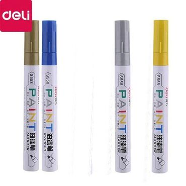 Deli S558 ручка маркер с краской для граффити метала колес цветная