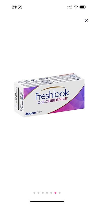 linza goz: FreshLook Colorblends rəngli kontakt linza dəsti Məhsul tərkibi: - — 3