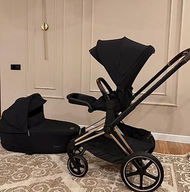 Коляски: Коляска, Cybex, цвет - Черный, Б/у — 1