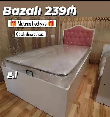 2 el carpayi: Yeni, Təknəfərlik çarpayı, Bazalı, Matras ilə, Siyirməsiz — 1