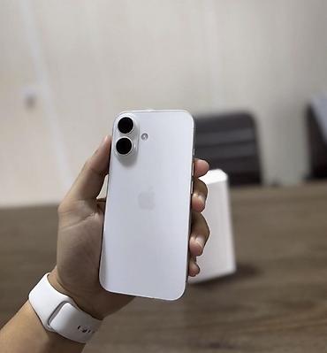 Mobil telefon və aksesuarlar: IPhone 16, 128 GB, Ağ, Zəmanət, Simsiz şarj, Face ID — 4