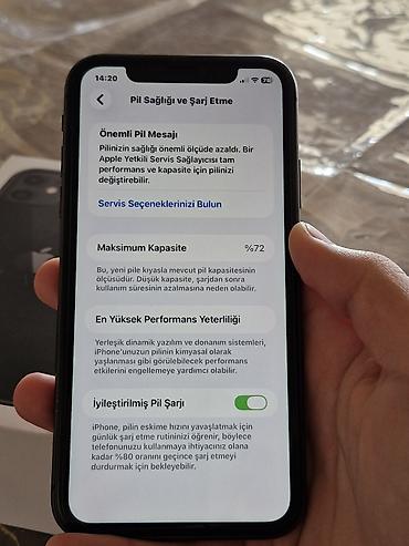 Apple iPhone: IPhone 11, 64 GB, Qara, Face ID — 10