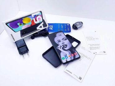 самсунг s51: Samsung Galaxy A51, Колдонулган, 256 ГБ, түсү - Кара, 2 SIM