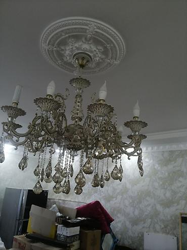 led lustra: Çılçıraq, 10 və daha çox lampa, Metal — 5