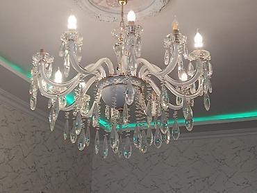 divar cırağı: Çılçıraq, 10 və daha çox lampa, Şüşə — 2