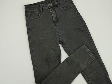 dżinsy dla puszystych z wysokim stanem: Jeans, XS (EU 34), condition - Very good