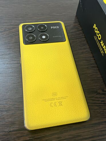 Poco: Poco X6 Pro 5G, Б/у, 512 ГБ, цвет - Желтый, 2 SIM