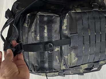 Рюкзактар: Тактический рюкзак с системой MOLLE, камуфляж (чёрный/мультикам) — 9