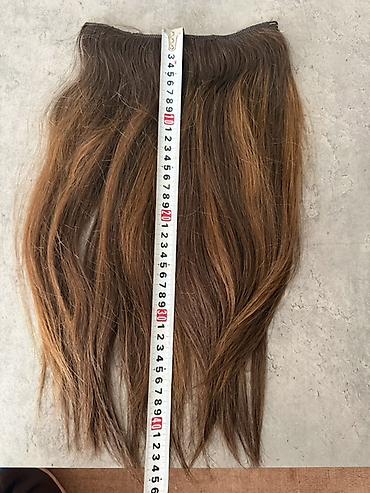 Təbii saç tressi – ombre/qəhvəyi tonlarda - Material: 100% təbii