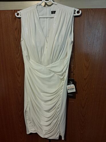 haljine sa spuštenim ramenima: M (EU 38), color - White, Evening, With the straps