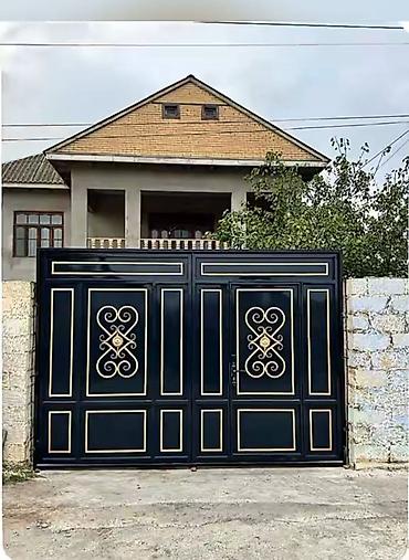 Həyət darvazaları: Metal darvaza və qapı dizaynları - Material: qalın divarlı — 2