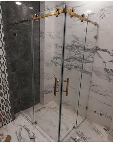 Duş kabinaları, arakəsmələr: Yeni Üstü açıq kabina, Künc üçün, Pulsuz çatdırılma — 29