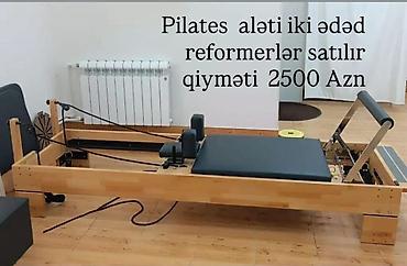 idman trenajoru: Pilates reformer aləti – 2 ədəd. Taxta karkaslı, möhkəm konstruksiya — 1