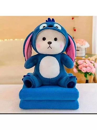 Игрушки: Мягкая игрушка 3‑в‑1: игрушка + плед + подушка. Описание: - Милый — 3