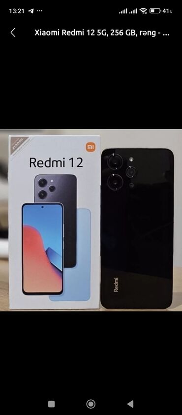 ikinci el telefonlar redmi: Xiaomi 12, 128 GB, rəng - Qara, 
 Barmaq izi, İki sim kartlı