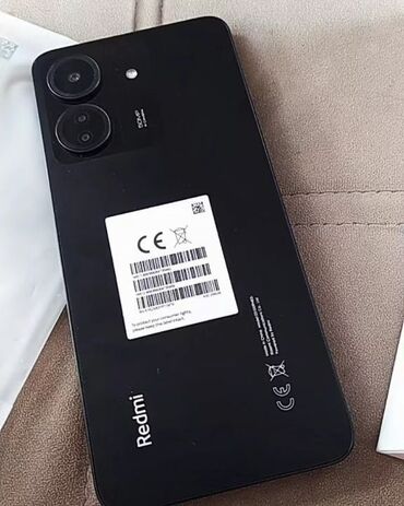 телефоны в рассрочку без банка ош: Redmi, Redmi 13C, Б/у, 128 ГБ, цвет - Черный, 2 SIM