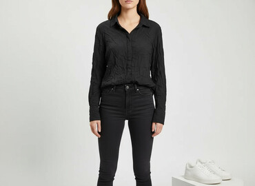 modne bluzki plus size: Amisu, Сорочка жіноча, розмір L