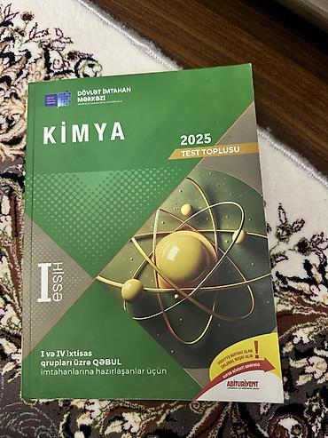 Məhsul: “Kimya – Test Toplusu 2025”, Hissə I Nəşriyyat: Dövlət