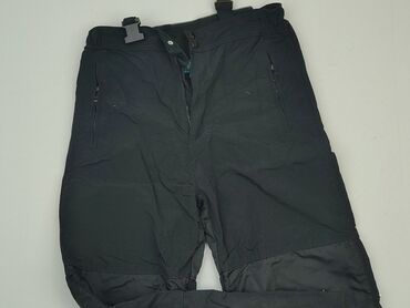 czarne spodnie z zamkami na nogawkach: Sweatpants, 16 years, 170, condition - Good