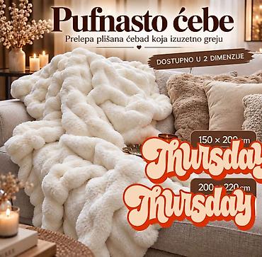 Other Home Items: ✨PUFNASTO ĆEBE – ZA SAVRŠEN OSEĆAJ TOPLINE!✨ Ušuškajte se u mekoću i — 1