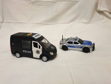 машина детский бу: Игрушечный полицейский микроавтобус и машина. Состояние новое !