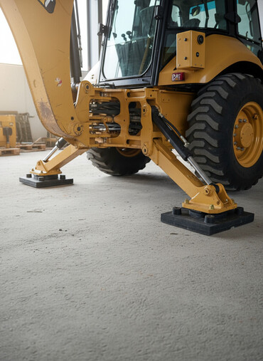 Ostalo: Gumene papuče / stope stabilizatora za kombinirke Caterpillar 🆕 U — 1