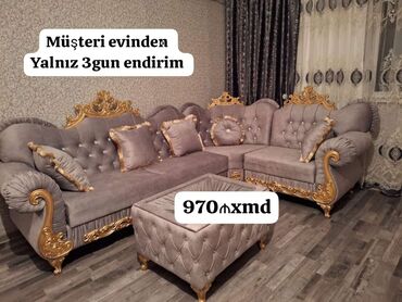 Künc divan, Yeni, Açılmayan, Bazasız, Parça, Şəhərdaxili pulsuz çatdırılma