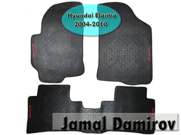 резиновые коврики: Hyundai elantra 2004-2010 üçün silikon ayaqaltilar. Силиконовые