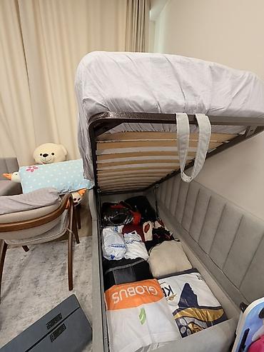 bunk bed: Односпальная кровать, Б/у, С ящиком для хранения, длина - 190 см — 1