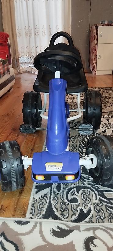 robot itin qiymeti: Uşaq pedal maşını – Baby Land markası - Rəng: mavi/ağ şassi, qara — 1